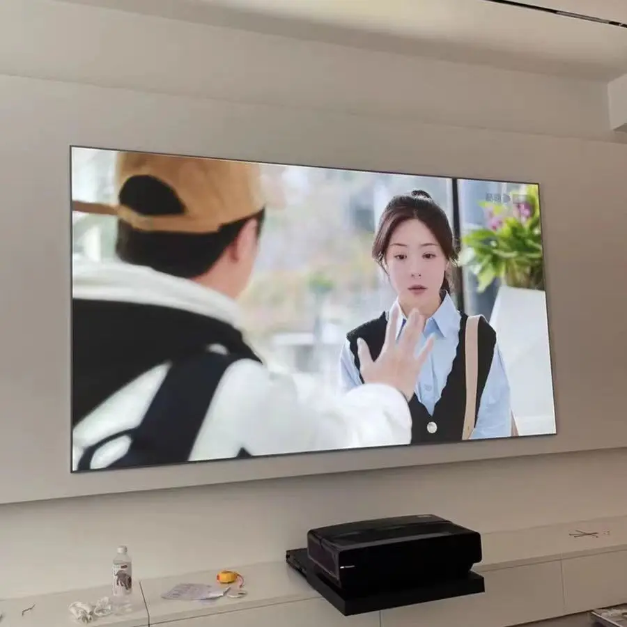 

NEW 100inch 5.0 Pro Fresnel Projector Screen HD 3D 4K Ambient Light Rejecting Proyector Screen for All Long Throw Projector,16:9