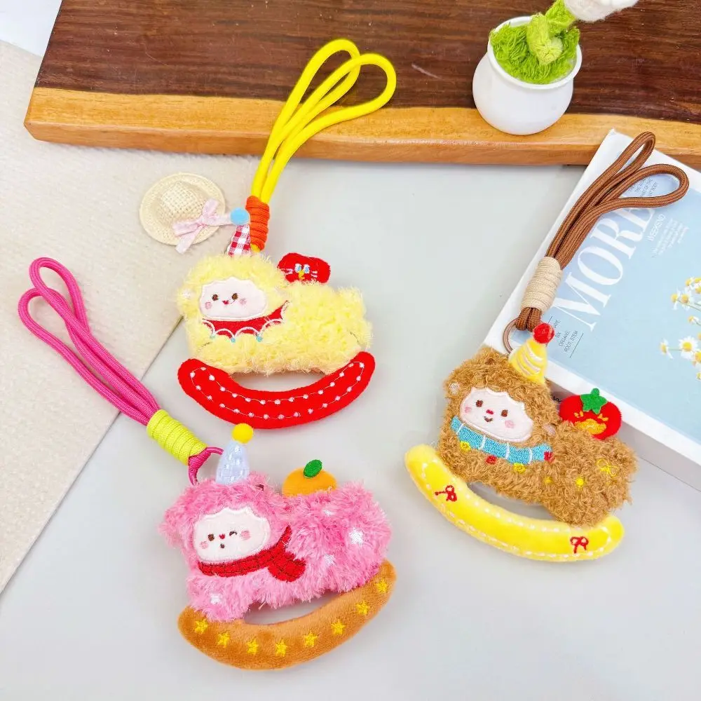 Bag Charm Fluffy Curly Haired Lamb Pendant Lightweight Soft Sheep Keychain Cute Lovely Sheep Pendant Car Key Accessory