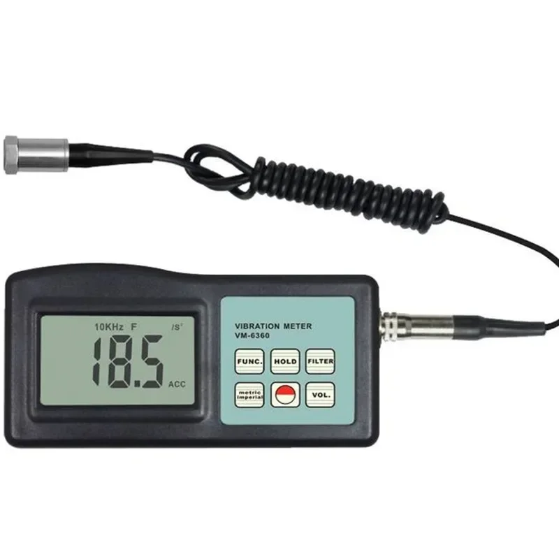 Vibration Meter& Tachometer For Rotation Rate RPM(R/Min) & Frequency Hz PLS-VM-6370T
