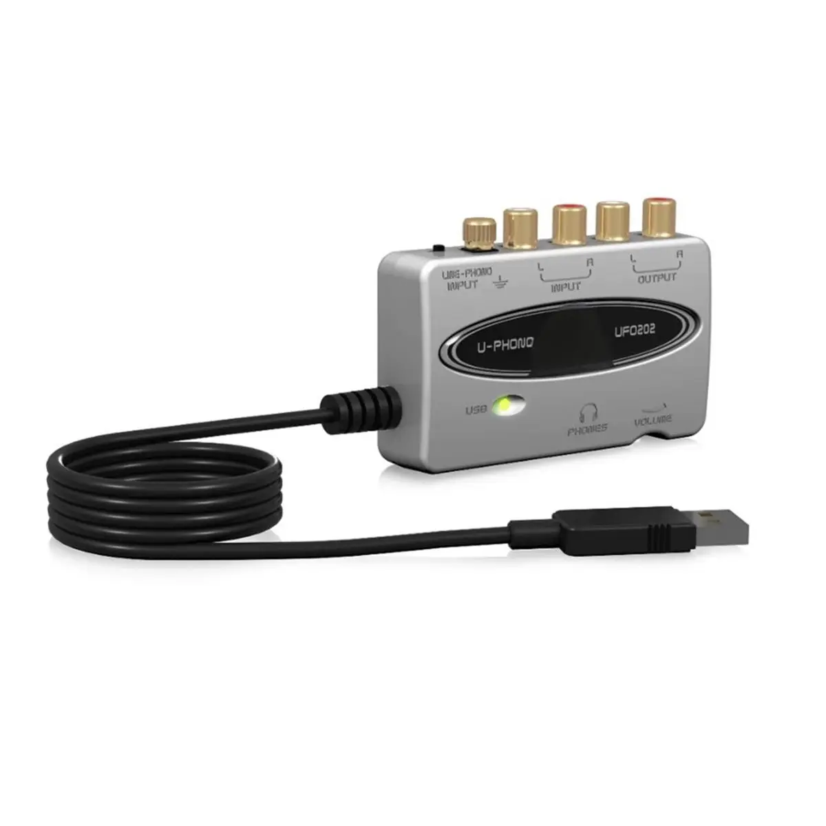 Digital Essentials U-Phono UFO202 Audiophile USB Audio Interface Built-in Phono Preamp for High-End Audio Quality