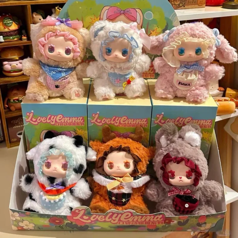 

Original Lovely Emma Pockets Zoo Series Plush Dolls Blind Box Toys Action Anime Figure Model Mystery Box Customized Gifts toys