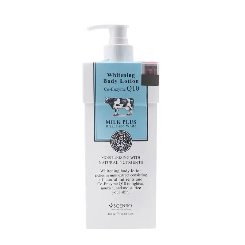 ThailanQ10 Loção Corporal de Leite, Clareamento, Nutritivo, Creme Hidratante, Profundamente Nutritivo, Clareador, Cuidados com a Pele, Produto Original, 400ml