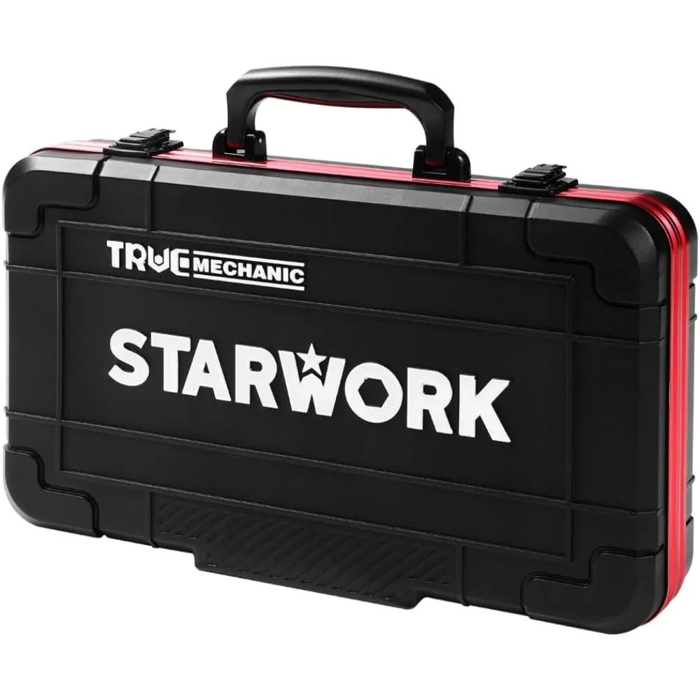 VERO MECCANICO ™   Set di 30 chiavi a cricchetto SAE e metriche 120T, serie regalo con custodia nera, professionale