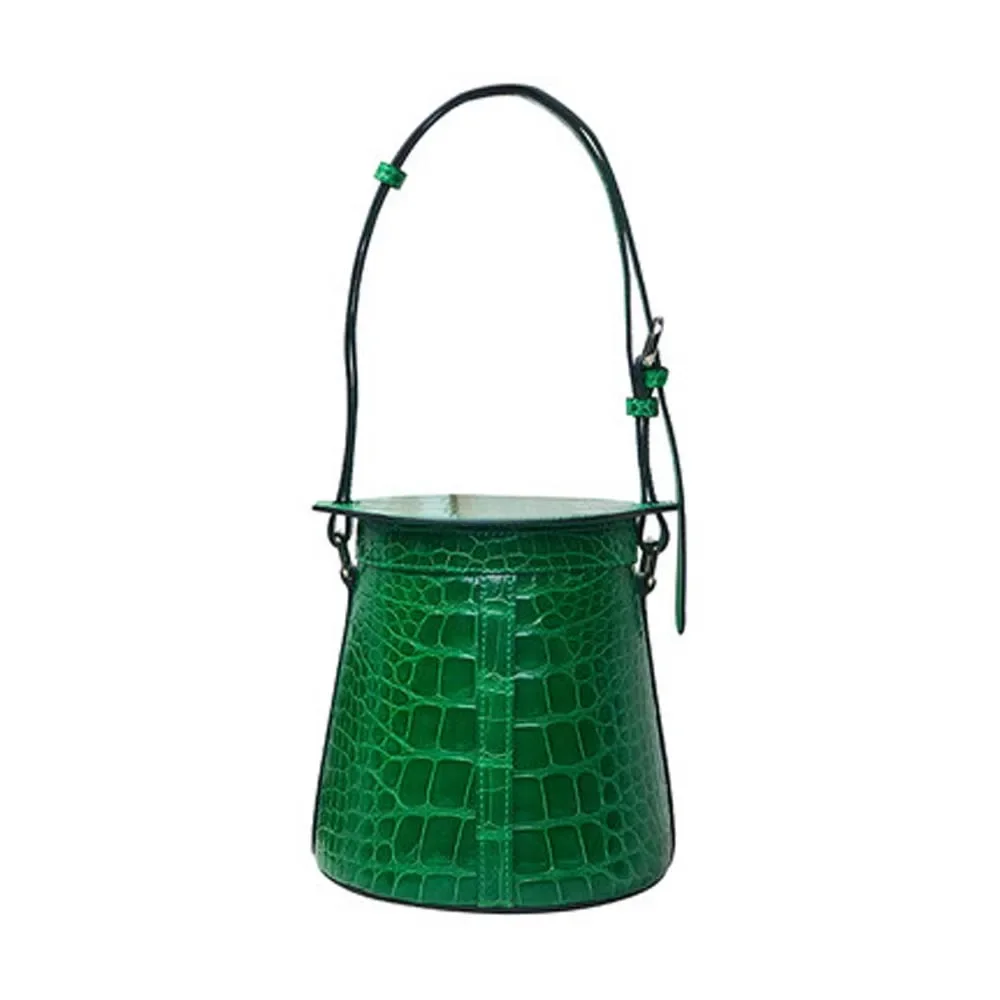 

yongliang new crocodile women bag leisure Real crocodile Female handbag women crocodile bag bucket bag