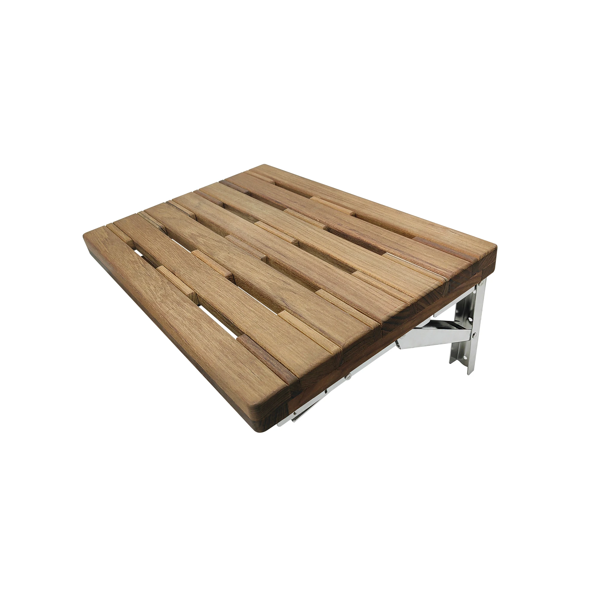 

Teak Wood adjustable stool 18 inch for Marine Boat Yacht House Bathroom