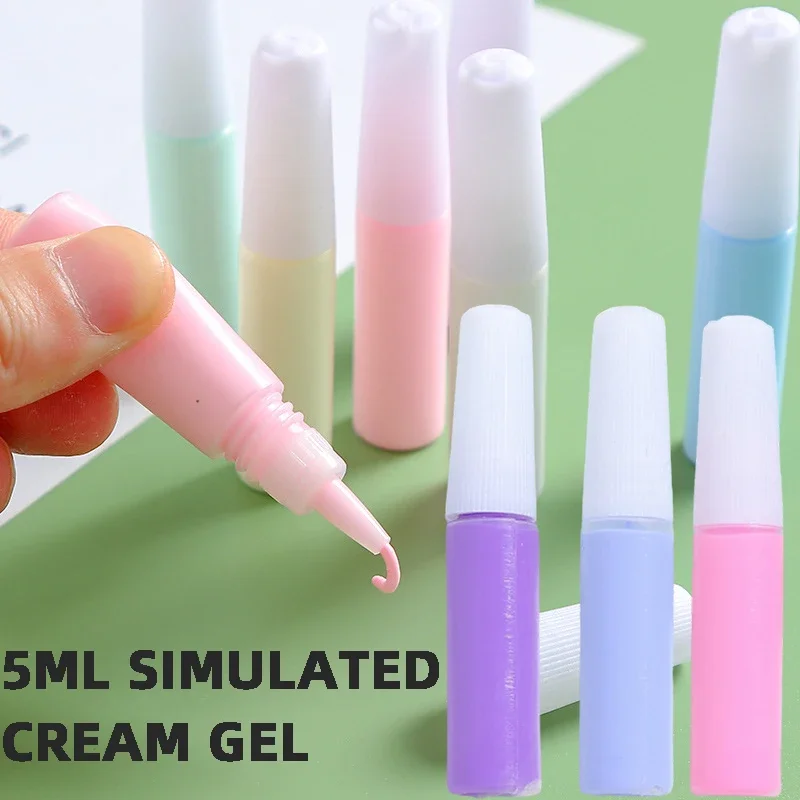 5ml simulation cream glue diy handmade cell phone case material package goo card hair jewelry homemade resin small accessories