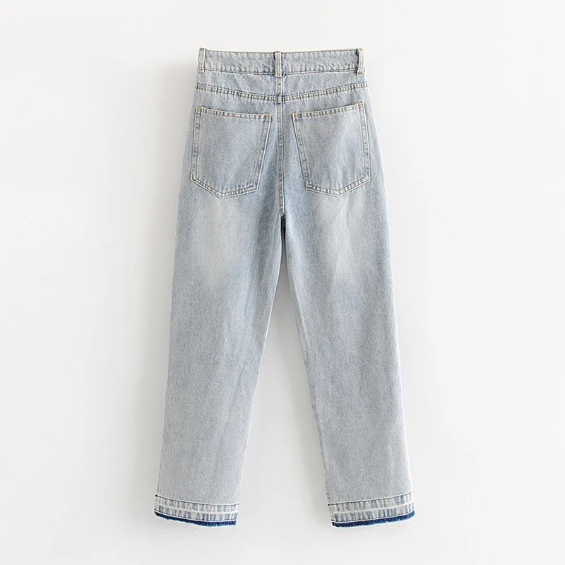 Y2K Rechte Broek Vintage Hoge Taille Jeans Vrouw Vriendjes Vrouwen Jeans Volledige Lengte Jeans Cowboy Denim Broek Vaqueros Mujer