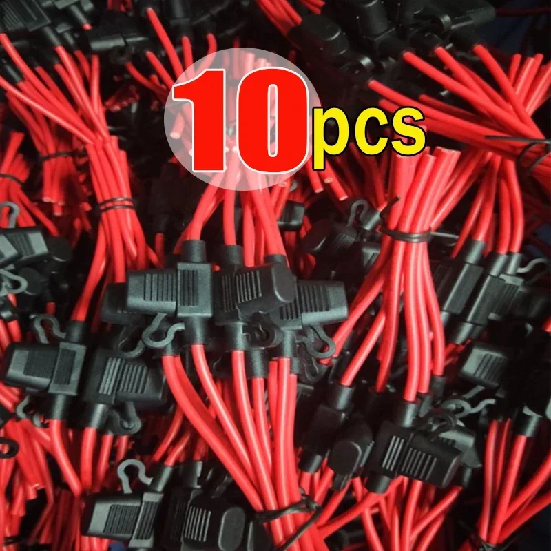 Portafusibles Mini para Auto, 12V 30A, Enchufe de Fusible a Prueba de Salpicaduras, Fusibles Tándem, Accesorios de Repuesto para Fusibles de Auto, 5-10 Piezas