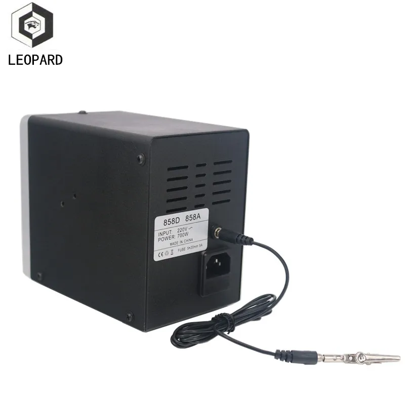 858D Rotary Wind Heat Gun Digital Display Constant Temperature Lead-Free Desoldering Station for Phone Repair