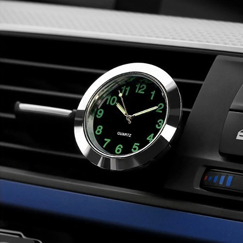 Mini Luminous Car Clock Automobiles Internal Stick-On Digital Watch Mechanics Dashboard Clock Auto Car Interior Accessories Gift