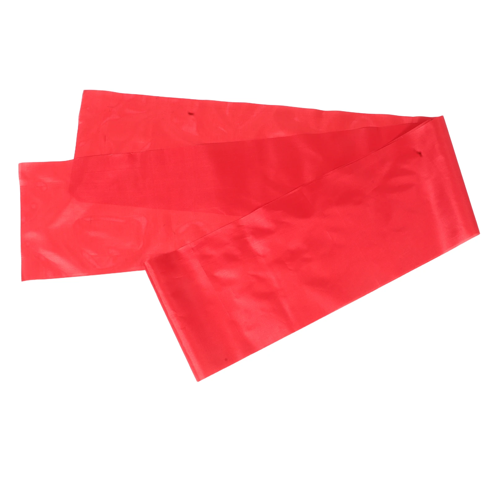 

2 Pcs Red Silk with Waist Drum Stick Mallets Percussion Accessories Classical Dancing Streamers Hammer Cloth