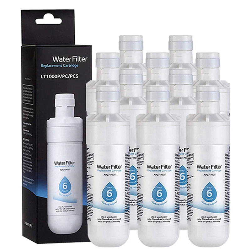 Refrigerator Water Purifier Filter, Replacement for LG LT1000P, ADQ74793501, ADQ74793502,46-9980, 9980,ADQ75795105, AGF80300704