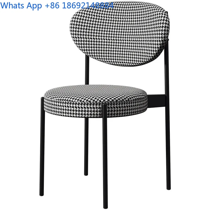 Backrest dining chair, office simple, modern, fashionable, leisure restaurant, Qiandao Ge hotel chair