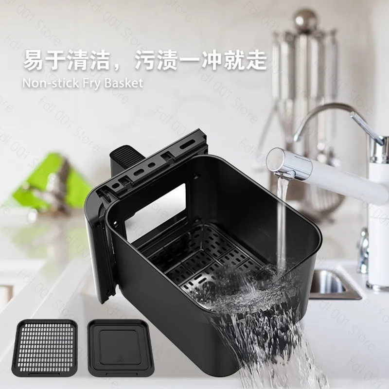 14L Large Capacity Visual Air Fryer Double Chamber Smoke‑free Electric Oven for Household and Commercial Cooking