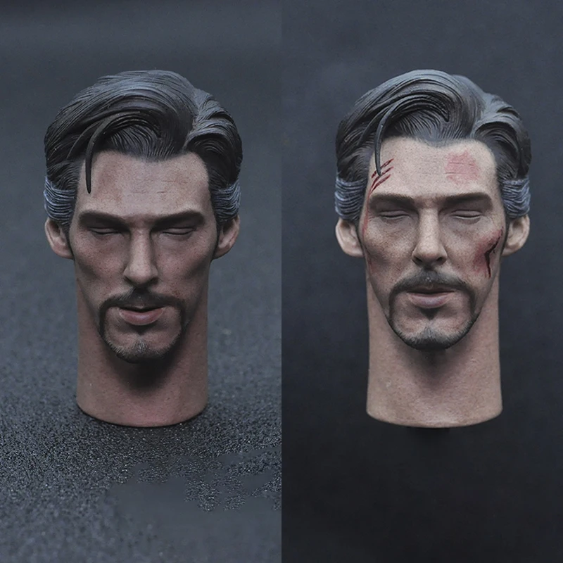 

JUST A TOYS 1/6 Doctor Benedict Head Sculpt PVC Male Soldier Normal/ Damaged Ver. Head Carving Fit 12'' Action Figure
