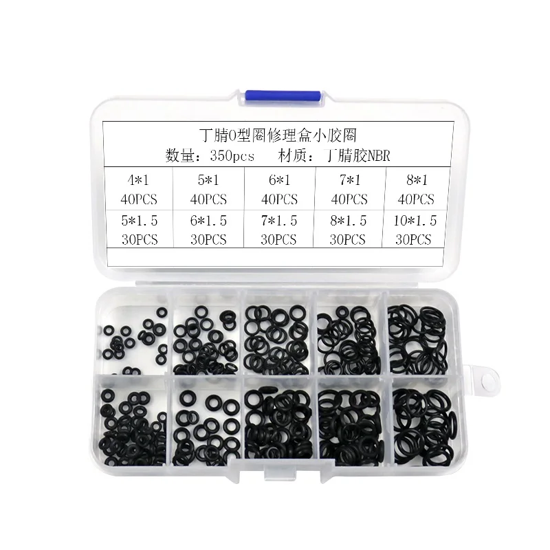 Uszczelka gumowa O-ring CS, uszczelka NBR odporna na olej, uszczelka do rurociągów wysokotemperaturowych, zestaw uszczelek O-ring.