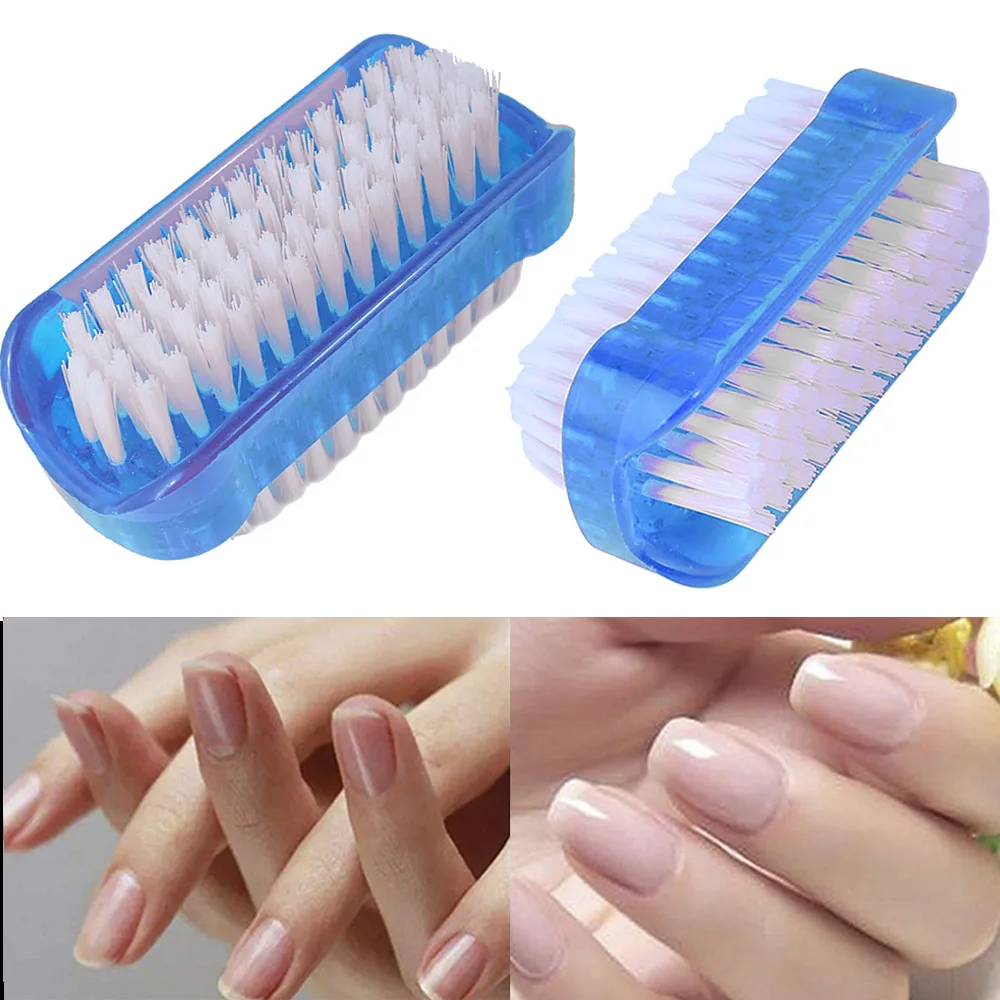 Portable Remove Dust Double Sided Scrubbing Nail Art Care Art Nail Tool Manicure Tool Nail Cleaning Brush Nail Brush