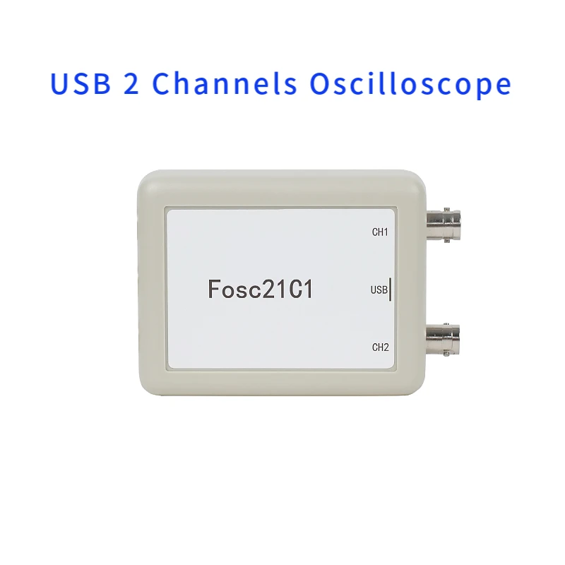 Fosc21C1 2-channel USB PC oscilloscope 1Mhz sampling rate portable oscilloscope MCU development