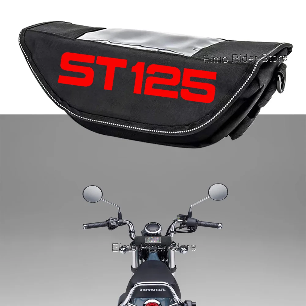 For Honda Dax ST125 ST125 2023 Motorcycle Waterproof And Dustproof Handlebar Storage Bag Shock-proof Navigation Bag Travel Bag