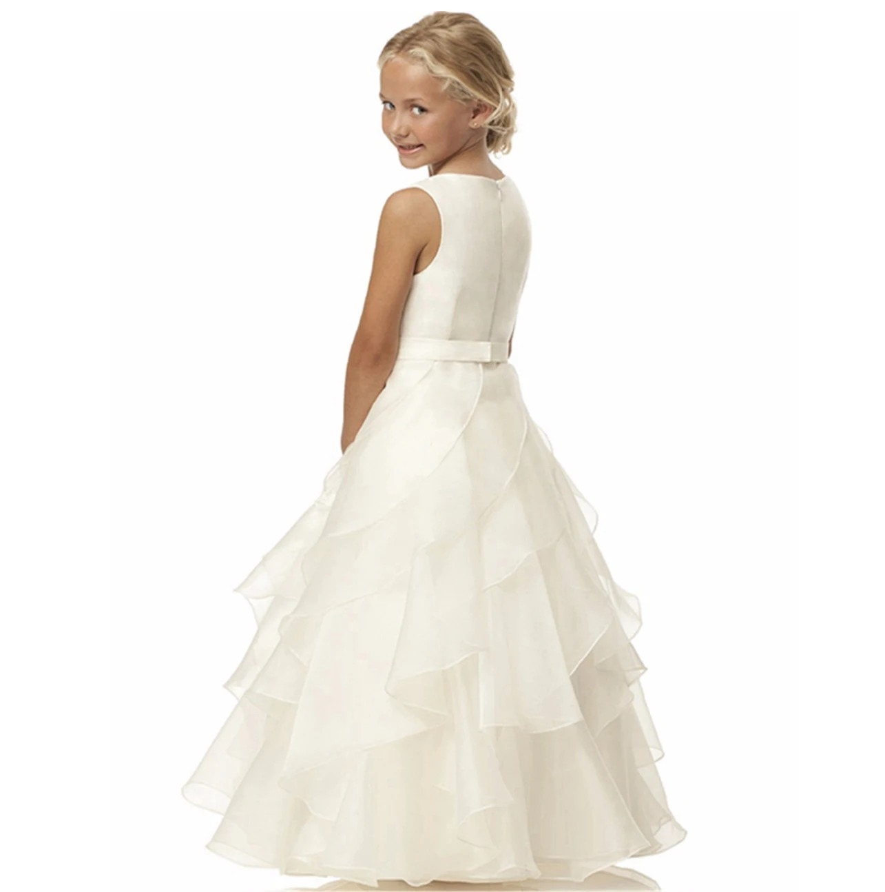 ชุดเดรสเด็กผู้หญิง ชุดเดรสยาวสำหรับเด็กผู้หญิง ชุดเจ้าหญิงสำหรับงานปาร์ตี้ ชุดแต่งงาน 3 10 12 ปี