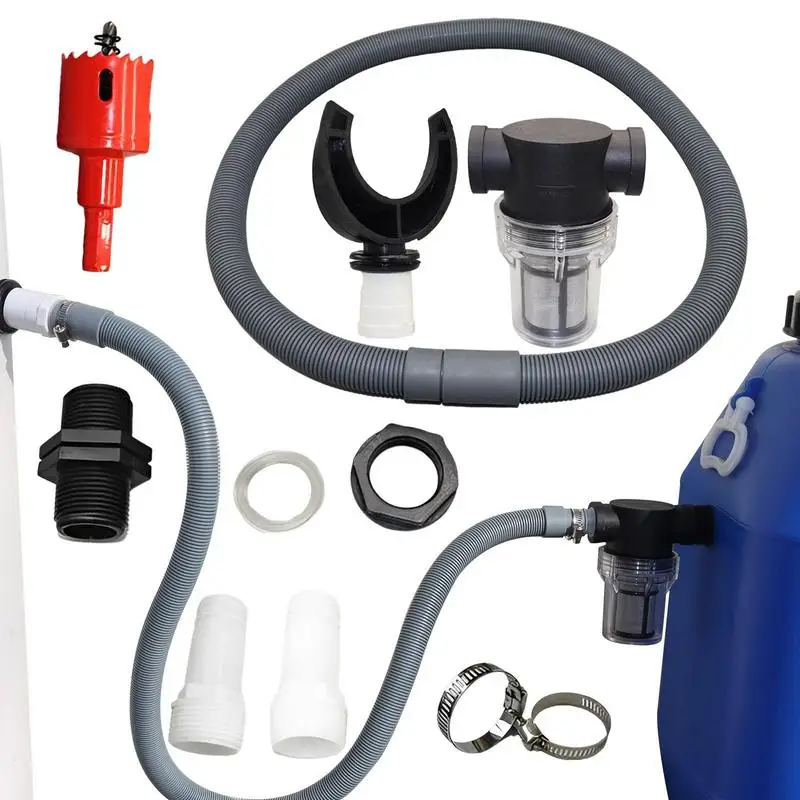 

Rain Barrel Connector Kit Rain Barrels Downpipe Rain Collector Rainwater Collection Downpipe Speedy Diverter Catch Rain Water