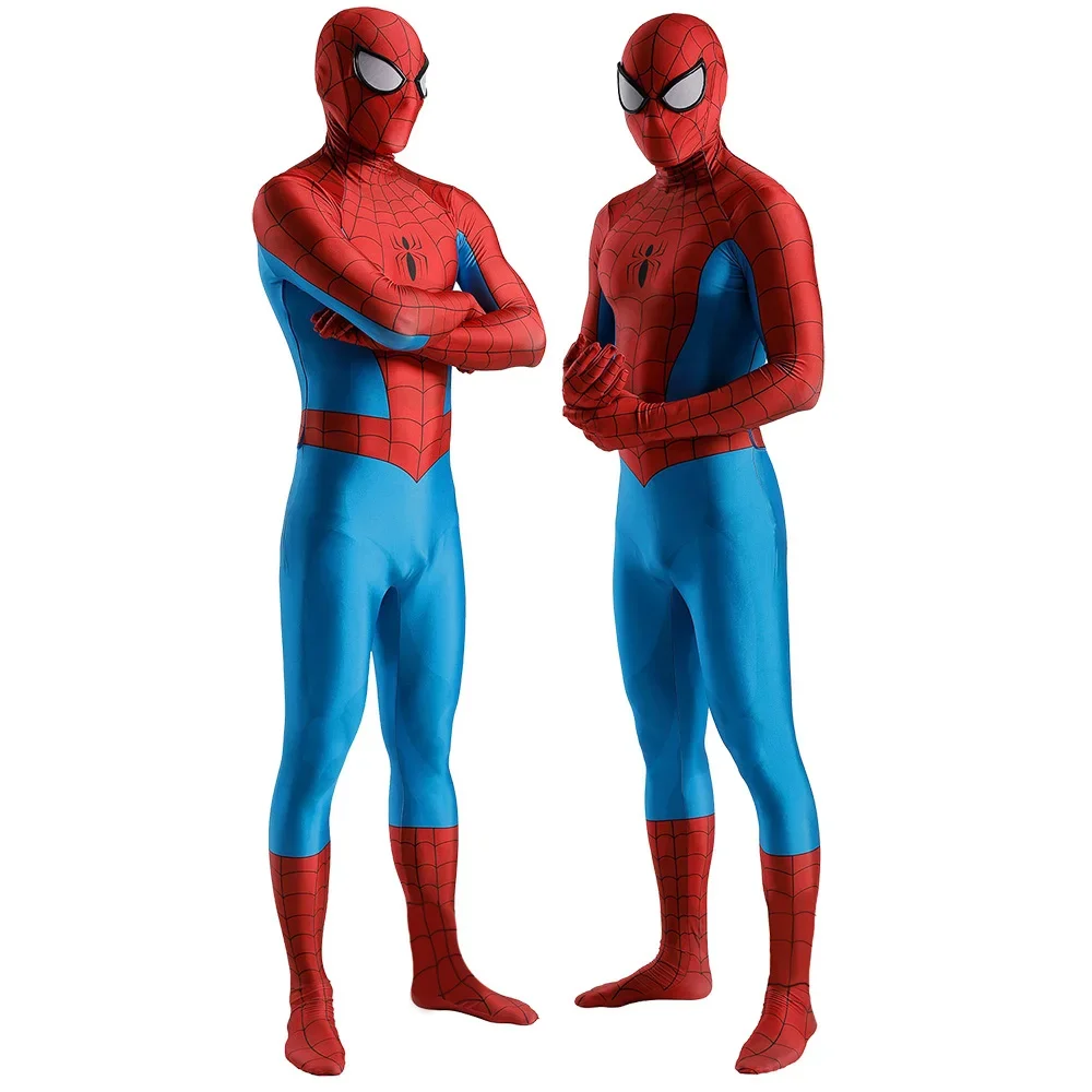 1994 Classic Spidey Costume Cosplay Spandex 1994 Spidey boy Costume Superhero Zentai Suits Halloween Costume for Adult kids