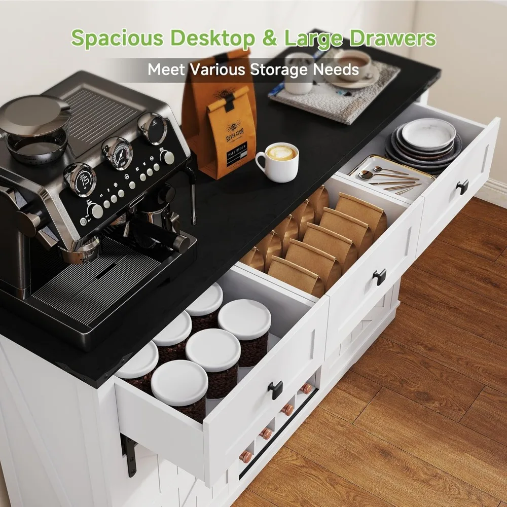 خزانة بار النبيذ، 54 خزانة بار القهوة مع مساحة تخزين، باب الحظيرة المنزلقة، النبيذ والزجاج، عازلة كبيرة ريفية