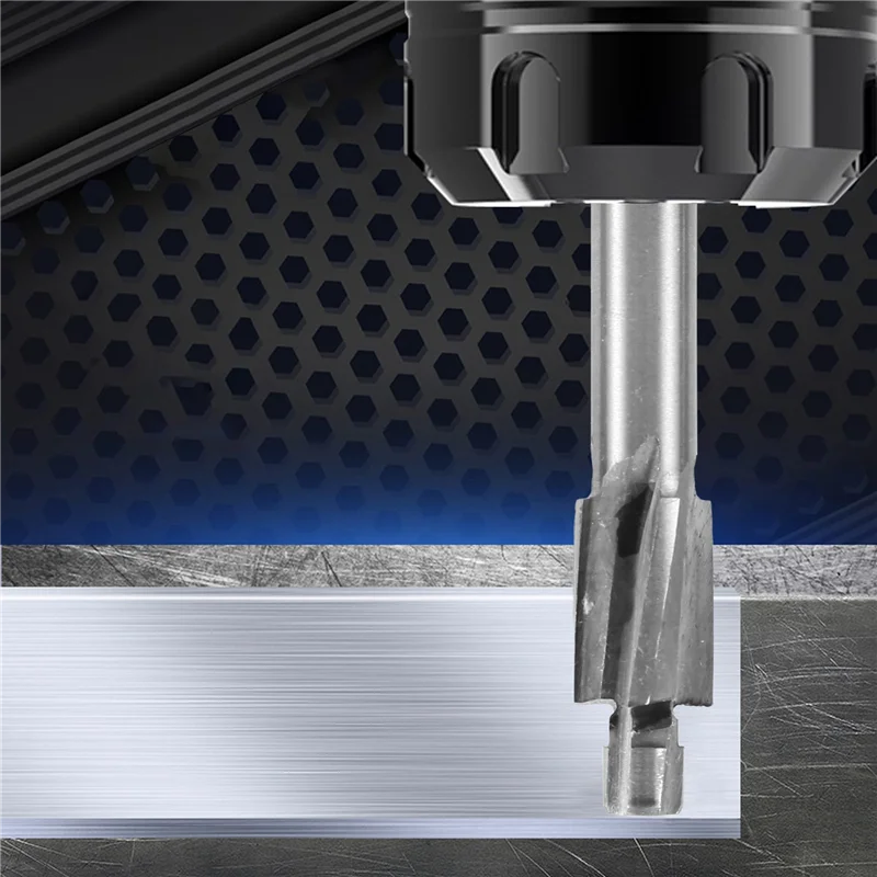 جودة 5 قطعة HSS Counterbore نهاية مطحنة M3-M8 الطيار الشق أداة قاطعة المطحنة غاطسة نهاية المطاحن #3