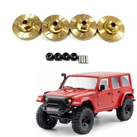 Practical For 1/18 Scale FMS EAZYRC RocHobby Brass Wheel Hex Adapter Axle Counterweight Brake Disc RC Car Upgrade Parts,Yellow