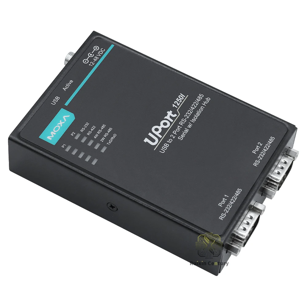 FOR MOXA UPort 1250I 2-Port RS232/422/485 USB-to-Serial Converter Card 921.6Kbps 480Mbps 128B FIFO 15KV ESD 2KV Isolation