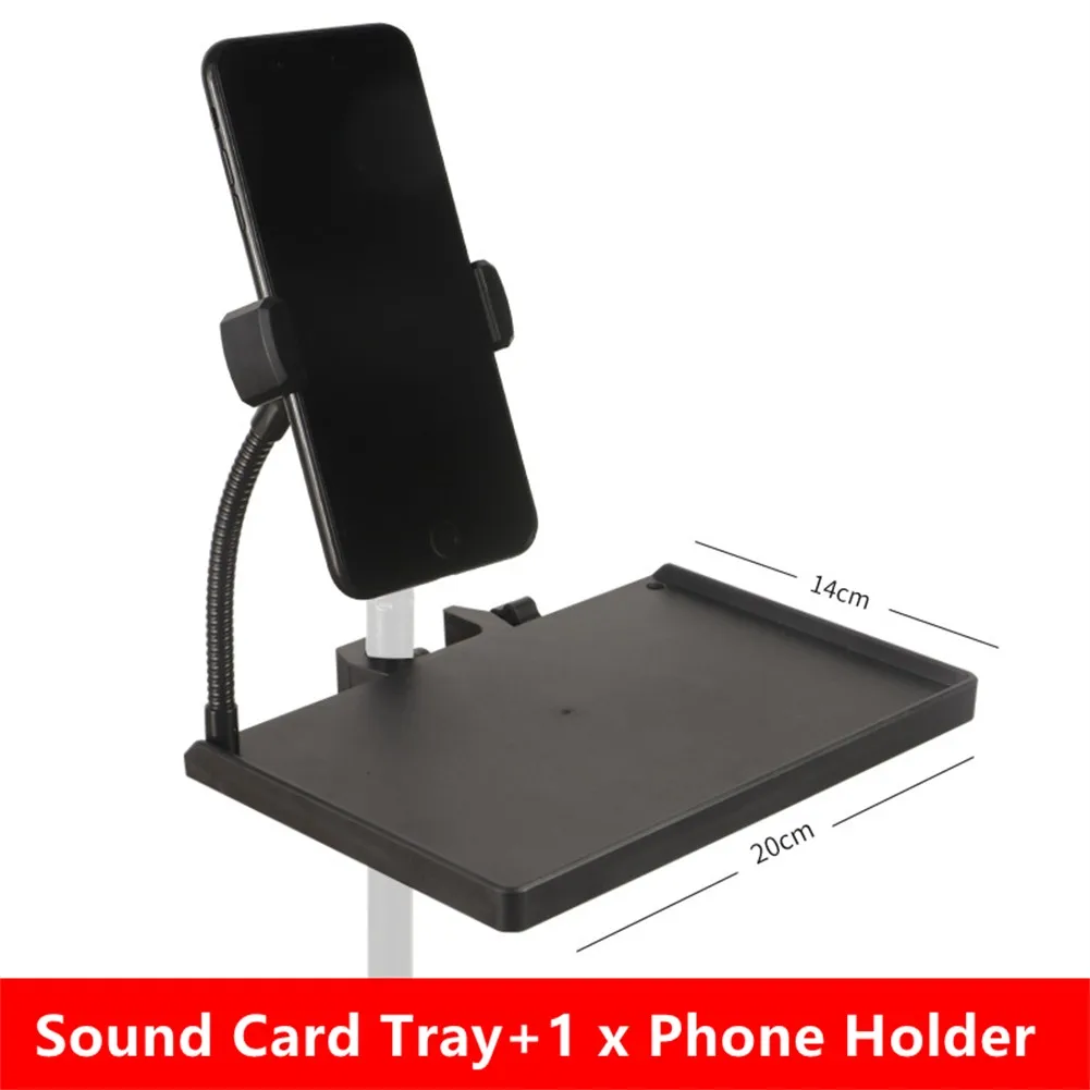 For Guitar Performance Holder Sound Card Tray Replacement Spare Accessory 20*14cm/7.9*5.5in Adjustable Metal+Plastic Protable