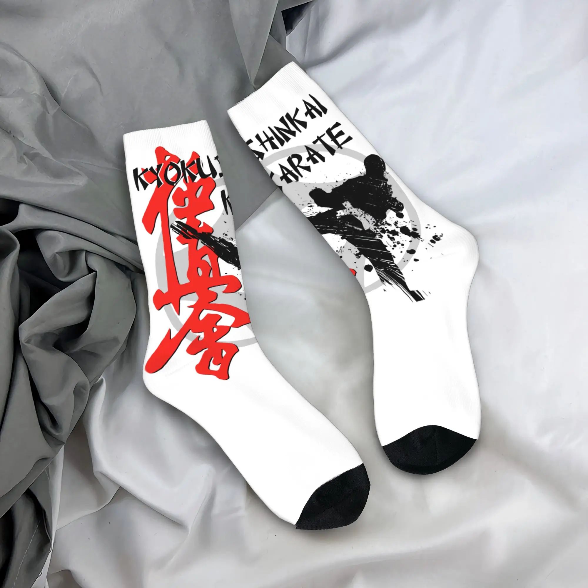 

Custom Kyokushi Karate Men's Crew Socks Unisex Cool Martial Arts Spring Summer Autumn Winter Dress Socks