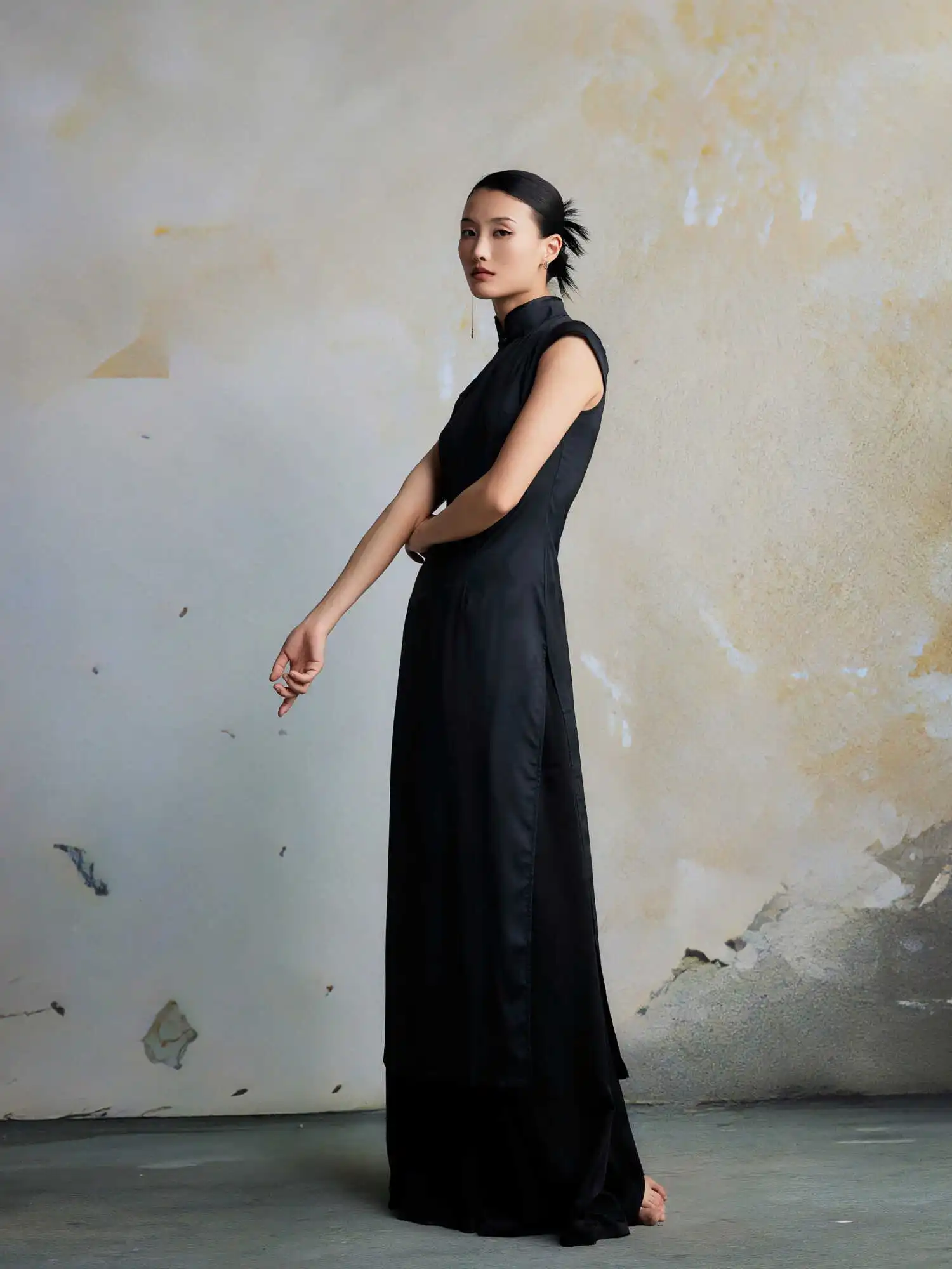 

Новая женская летняя улучшенная версия китайского Sle Dr в стиле ретро с низким разрезом ort Sve, повседневная одежда, другой материал