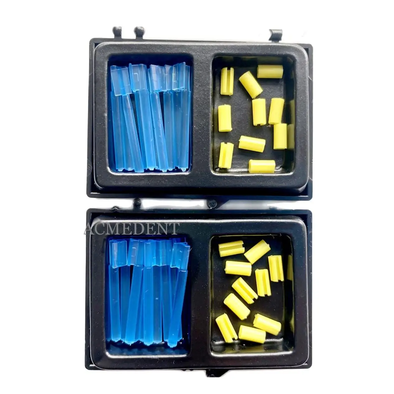 

20Kits Dental Blue Bar Yellow Clips Bolt Inserts Overdenture Attachment Implant