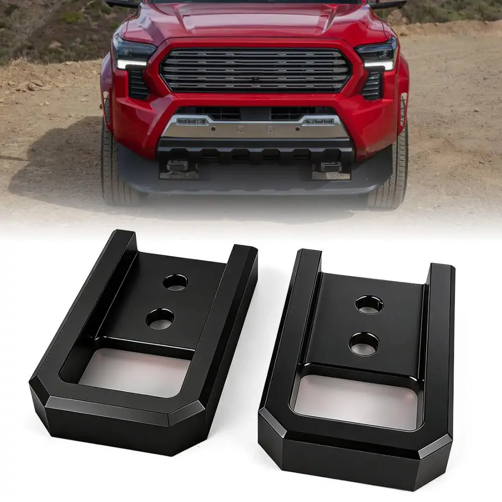 

Комплект из 2 передних буксировочных крюков для Toyota Tacoma 2024-2026 и 4Runner 2025-2026, буксировочные крюки для прицепа, передние буксировочные крюки, эвакуационные крюки