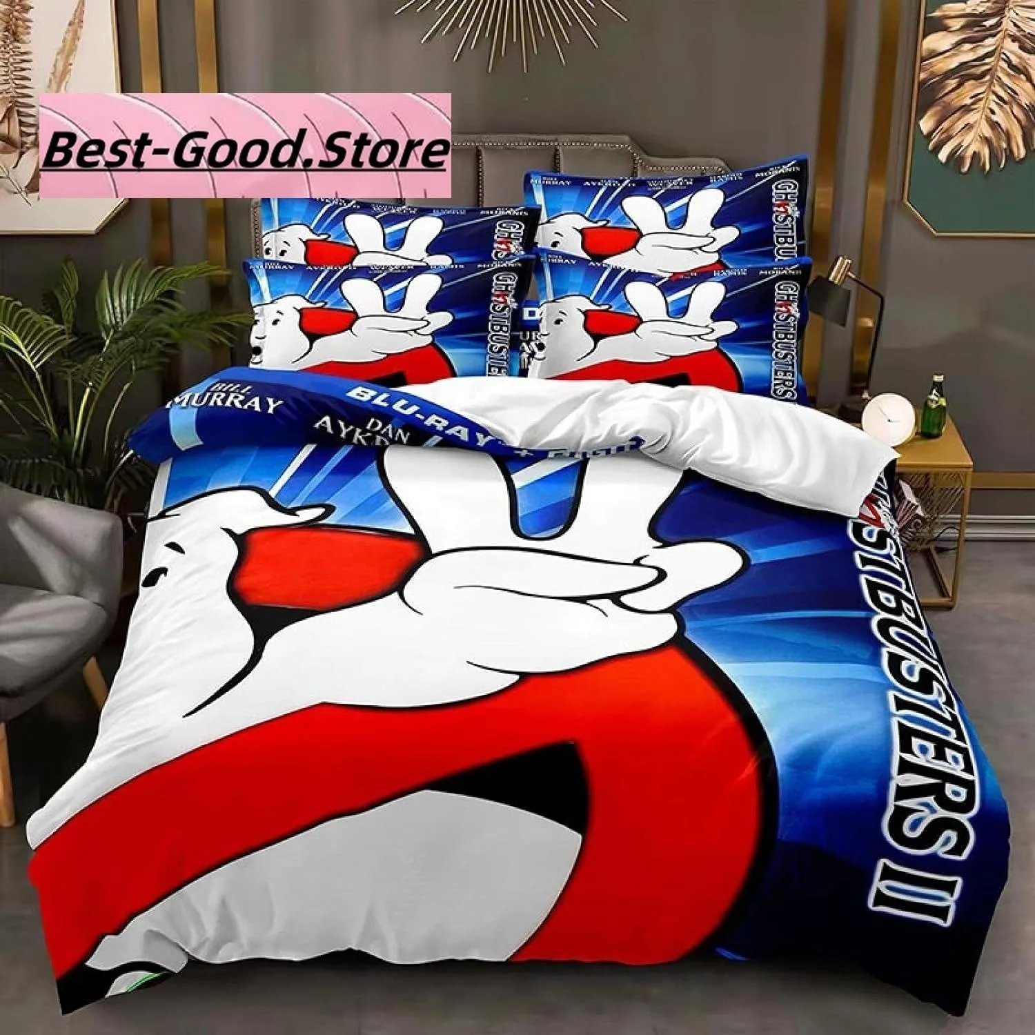 

3D Print Ghost Cartoon busters Bedding Set Boys Girls Twin Queen King Size Duvet Cover Pillowcase Bed boys Adult Bedroom