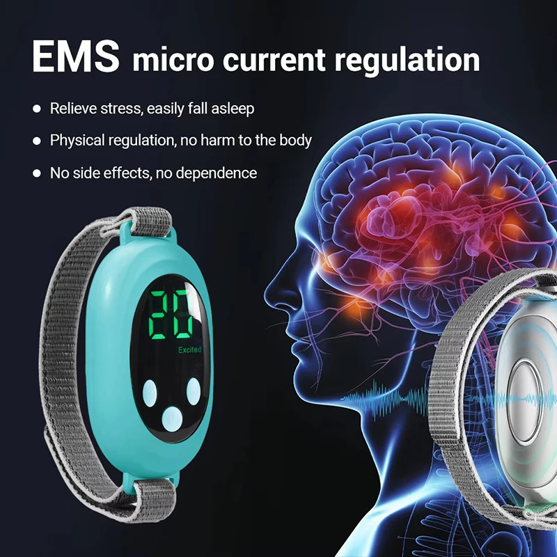 

Микротоковое устройство для помощи во сне, машина для помощи во сне, инструмент для сна от бессонницы, снятие стресса и тревоги, импульсный массажер для ладони