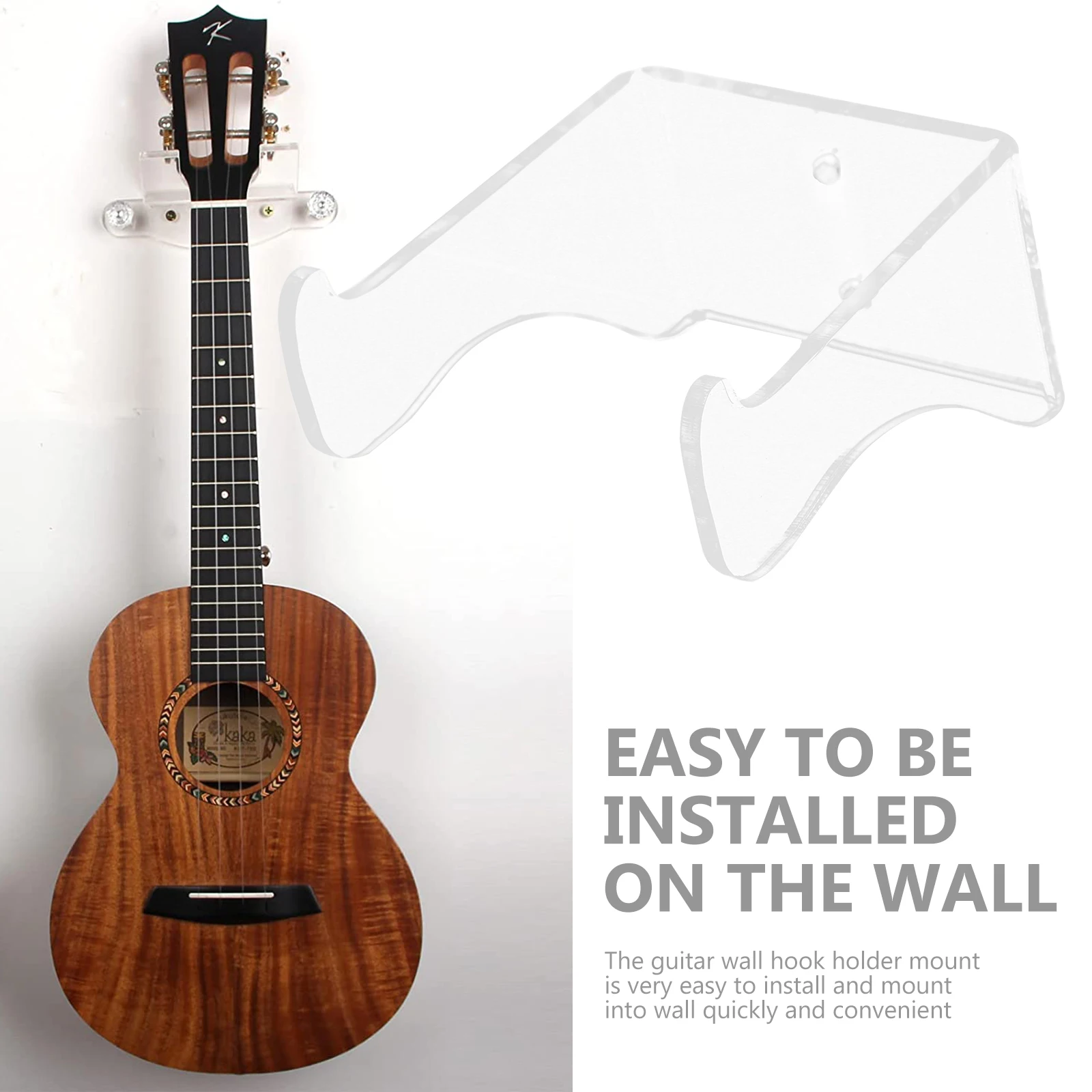 

Guitar Hanger Wall Hangers Rack Violin Mount Bracket for Walls Ukulele Mounts Acrylic Stand