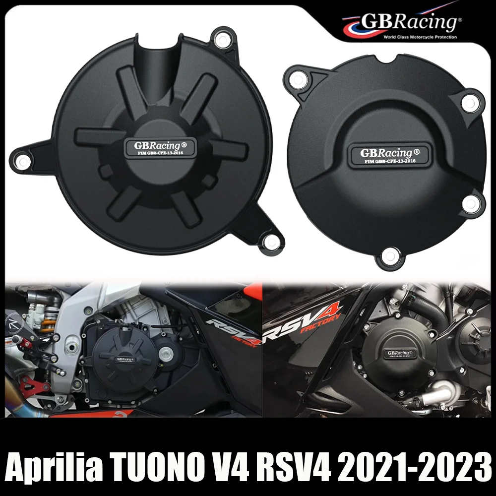 GBRacing untuk Aprilia TUONO V4 RSV4 2021 2022 2023 Aksesori Pelindung Penutup Kopling Penutup Mesin