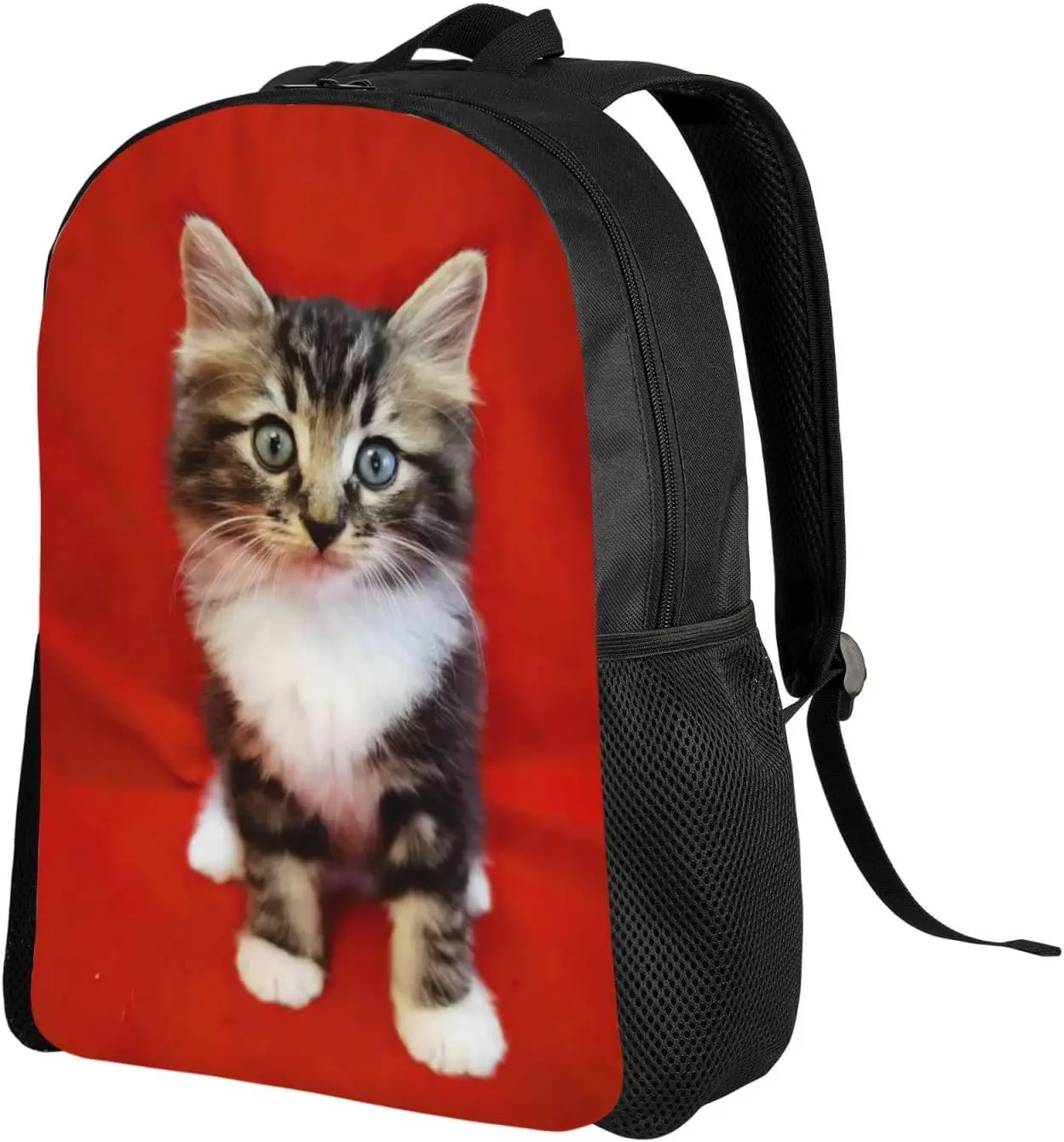 여성을위한 귀여운 고양이 노트북 배낭 남성 대학 배낭 작업 비즈니스 컴퓨터 가방 경량 Bookbag 교사 간호사 가방 캐주얼