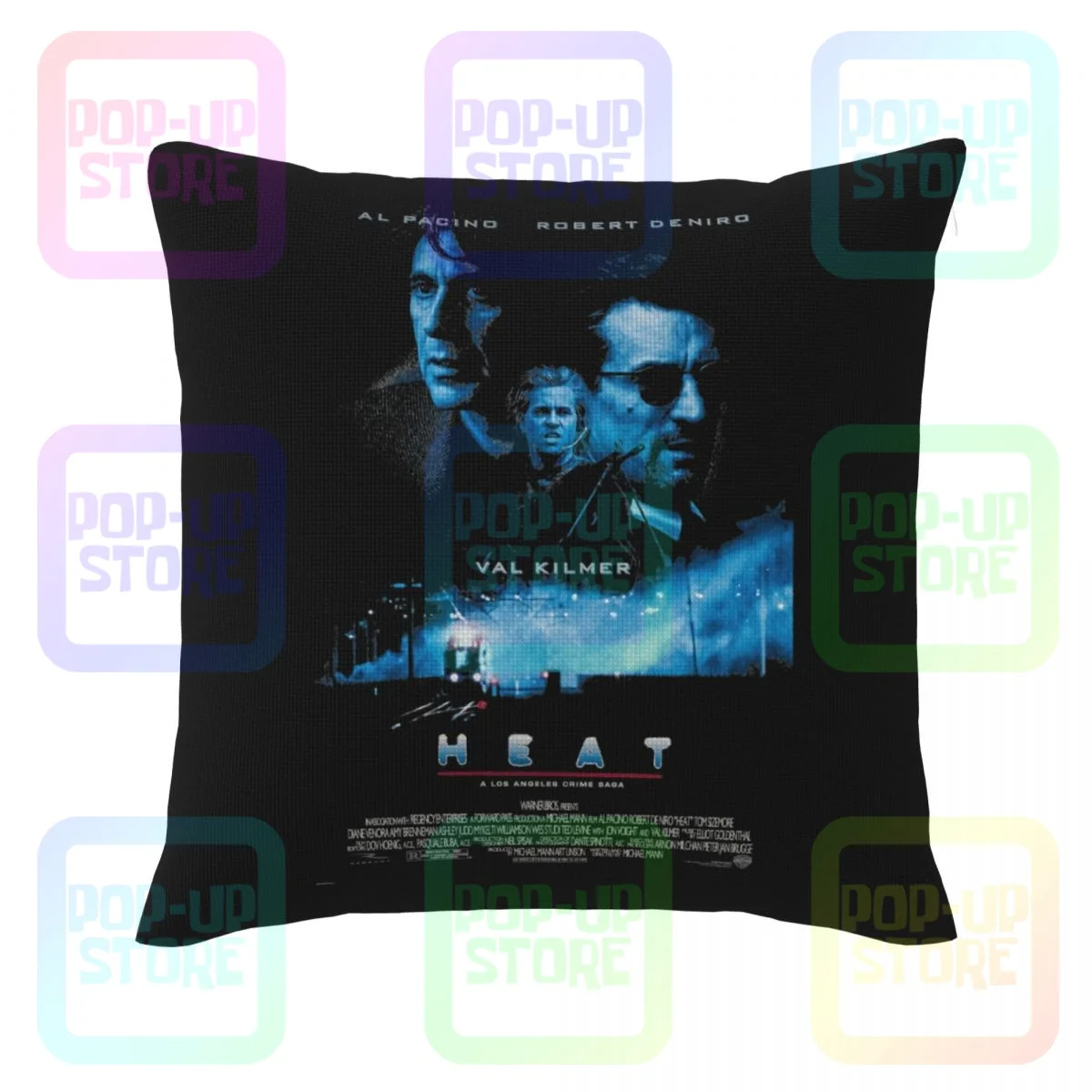 Autumn Cult Movie Heat Al Pacino Robert De Niro Movie Linen Pillowcase Throw Pillow Cover Healthy Skin Care Cushion Cover