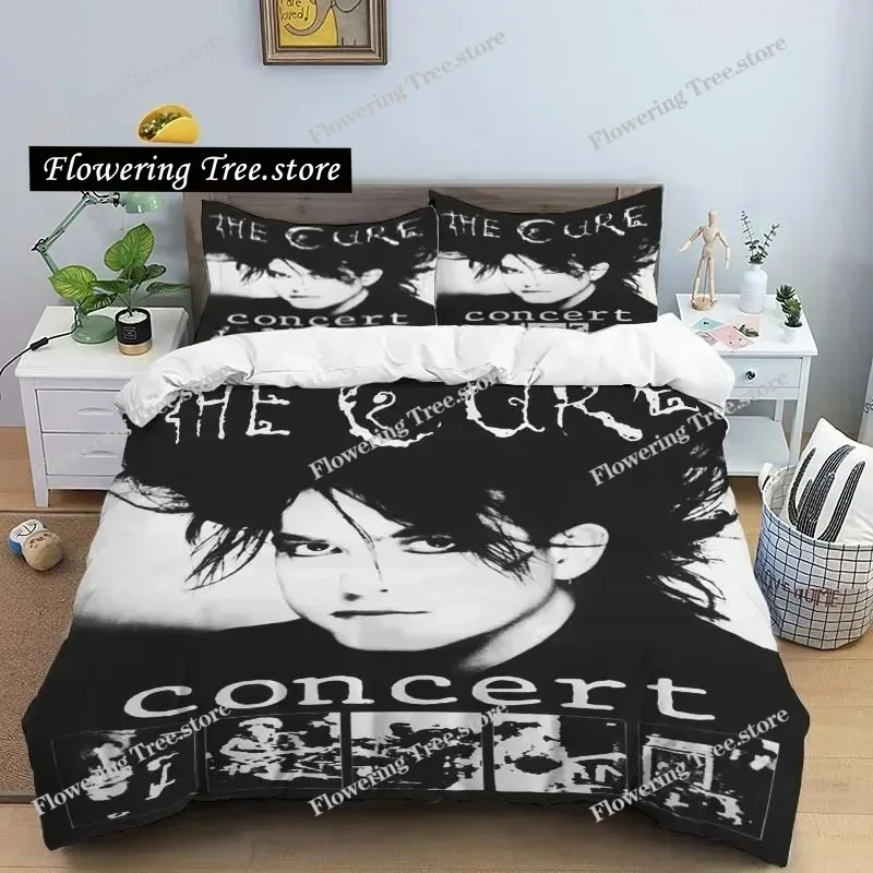 

Rock Band T-The Cure Logo Sheets Quilt Covers Bedding Dormitory Sheets Bedding Set Soft Warm Bedding Set