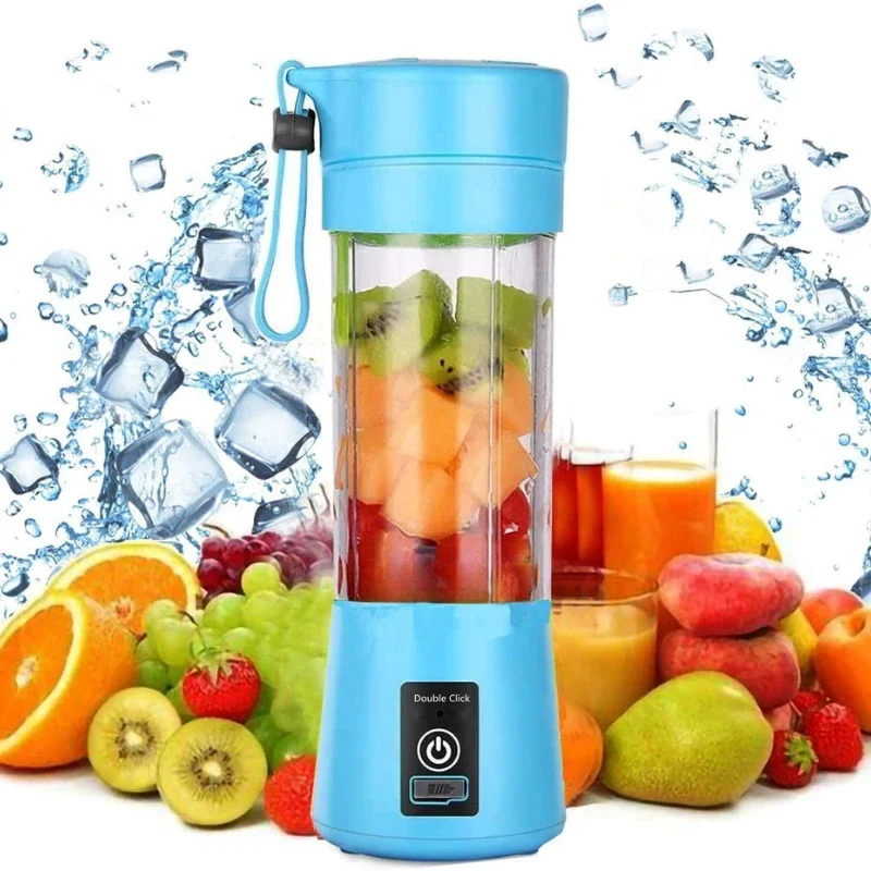 

Mini Fruit Juicer Smoothie 6 Blades Mini Household USB Rechargeable Portable