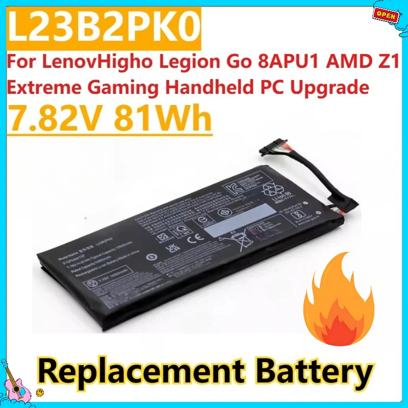 

New Expand High Capacity L23B2PK0 Battery 7.82V 81Wh For LenovHigho Legion Go 8APU1 AMD Z1 Extreme Gaming Handheld PC Upgrade