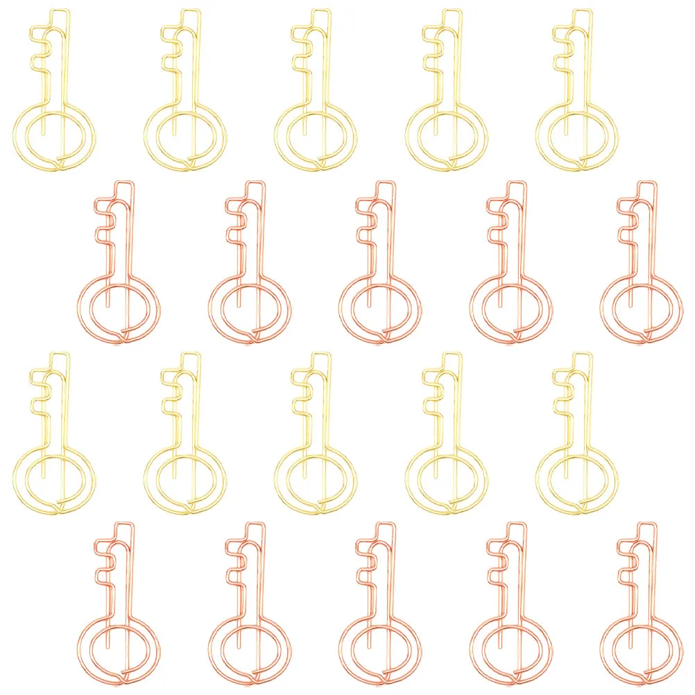 

20Pcs Colorful Bookmark Clips Metal Paper Clips Exquisite Small Paperclips Creative Shaped Office Supplies for Memo Notes Cards