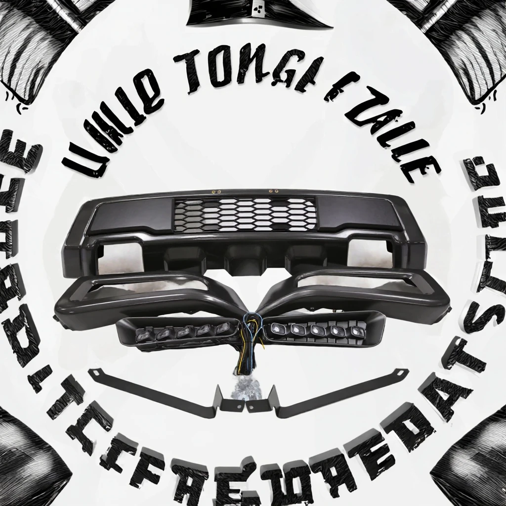 

Intelligent Library Front Bumper For Ford F150 With LED Head Light Kit