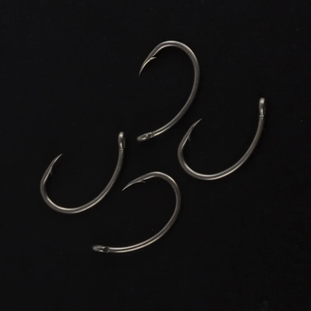 15pcs PTFE Coated High Carbon Stainless Steel Barbed Fish Hook With Eye X503 Fishing Accessories