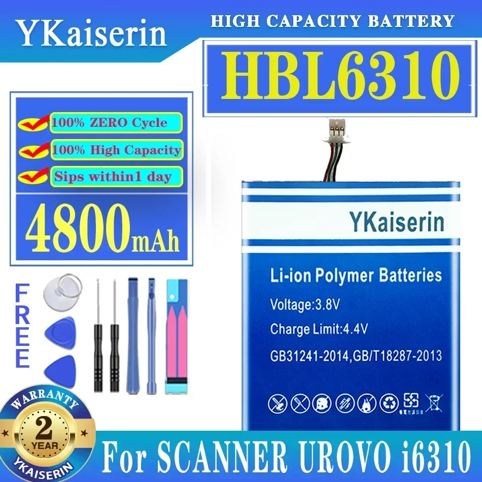 YKaiserin Battery HBL6300 HBL6000 HBL3000 HBL9000S HBL6310 for Urovo i3000 PDA i6080 cBK2800 DBK2800 I6200 i6310i i6310B i6310C