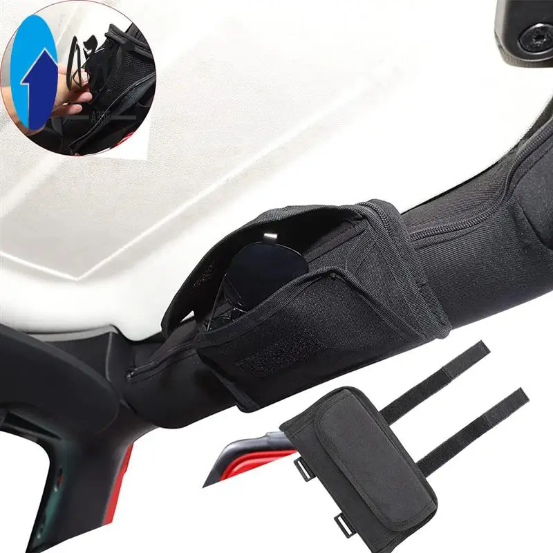 

A30F-Roll Bar, держатель для солнцезащитных очков, сумка для хранения Jeep Wrangler JK TJ CJ YJ JKU JL JLU, 2/4 дверная сумка-гладиатор 2018-2024, сумка для хранения