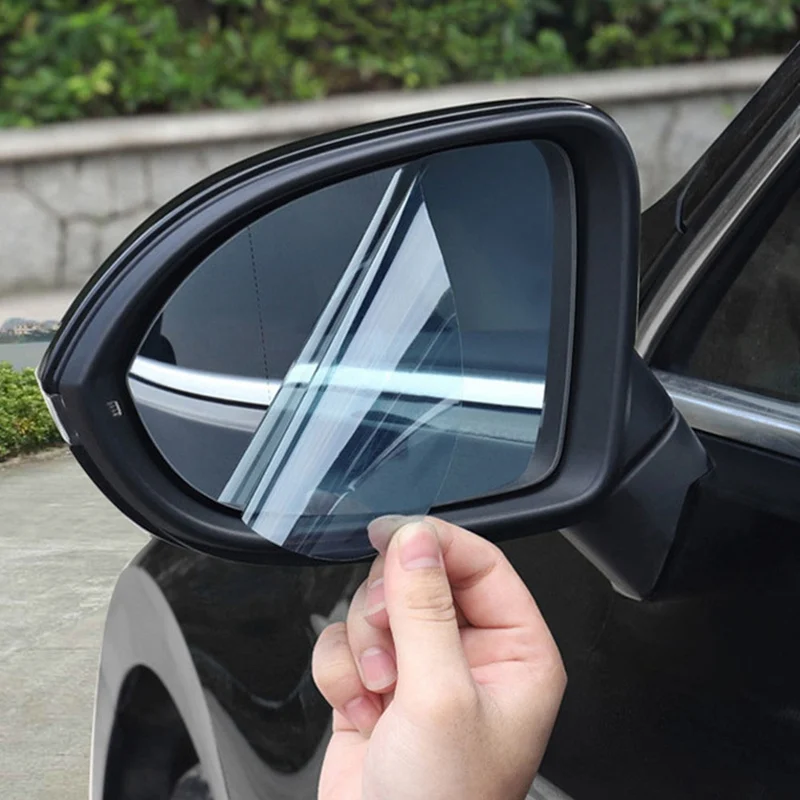 

2pcs Car Rear View Mirror Rainproof Film Anti-Fog Clear Protective Sticker Anti-Scratch Waterproof Mirror Window Accessories